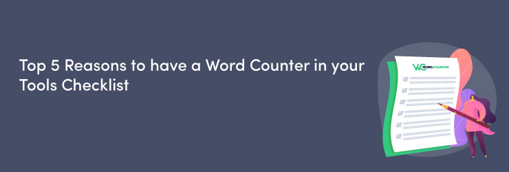 Reasons to have a word counter